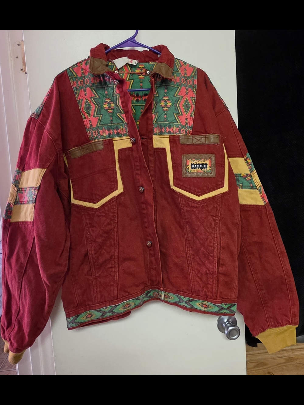 Vintage 80s/90's Denim Patchwork Jacket Streetware - Unisex  Oversized Men's L